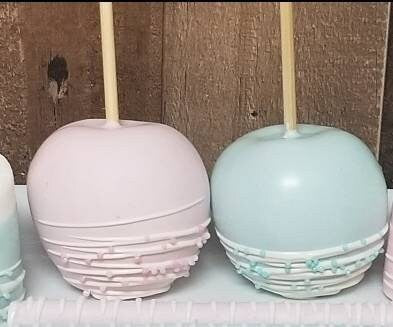 Sky Blue Candy Apples