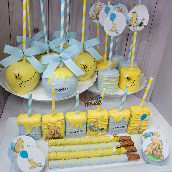Bee chocolate candy apples, candy table. Bee themed. 10 apples.