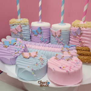 Butterfly treats bundle Party favors.  lilac, pink and baby blue. 48 pc.