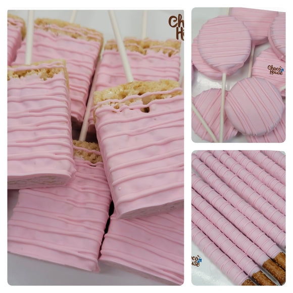 36 pc Pink Treats Bundle baby girl baby shower birthday