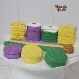 Mardi gras treats bundle. Chocolate treats Party package. 48 pieces