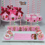 Strawberry Shortcake Baby shower, treats Birthday Party treats. 30 pieces