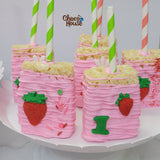 Berry first Birthday Party Strawberry themed party . First Birthday 48 pieces