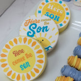 Baby Shower Here comes the Son. Party treats baby boy. 48 pieces