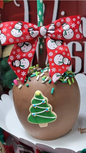 Christmas tree chocolate candy apples, Teacher gift , Christmas gift. 6 pieces