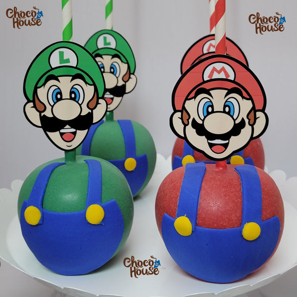 Mario & Lugi candy apple Mario Bross Chocolate Candy Apples 10 pieces