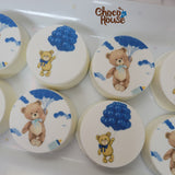 Teddy bear treats bundle. Blue balloons. Baby Shower. Baby boy. 30 pieces.