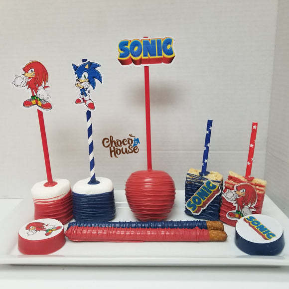 Sonic the hedgehog themed treats / Party favors/ candy table treats 30 pieces