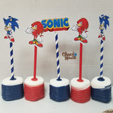 Sonic the hedgegog Inspired theme treats.  48 Piece Treats Bundle