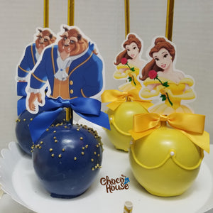 Beauty and the Beast inspired themed. Candy apple  10 pieces