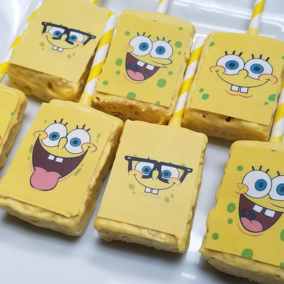 SpongeBob SquarePants Inspired theme treats.  48 Piece Treats Bundle