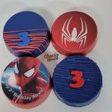 Spiderman inspired treats theme. Birthday boy treats. 48p Bundle