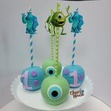 Monster inc inspired themed. Candy apple  10 pieces