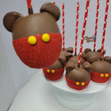 Mickey mouse Chocolate Candy Apples. 9 pc