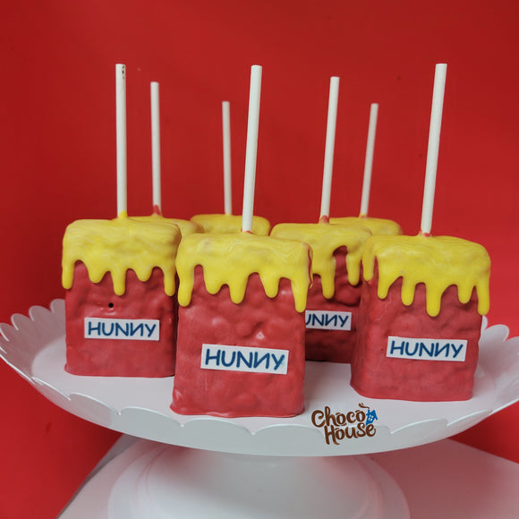Hunny pot Rice krispie. Winnie pooh theme. 12 ct – Choco House By Laura