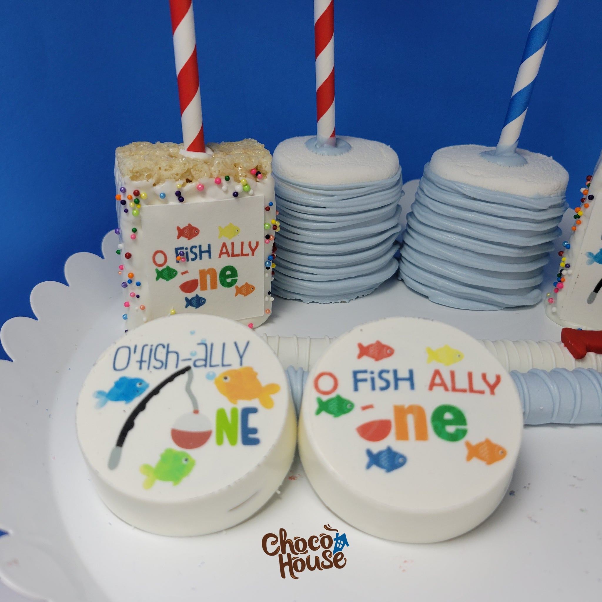 O Fish Ally ONE. First Birthday. 48 pieces – Choco House By Laura