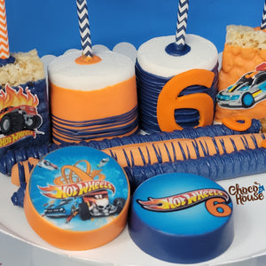 Hot Wheels inspired themed treats bundle . Birthday . 48 piecee