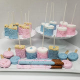 60ct Gender reveal treats bundle candy table.