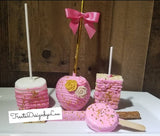 30 pc treats bundle for candy table. Flower decoration Pink color