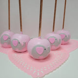 Baby Elephant chocolate candy apples, candy table. 10 apples.