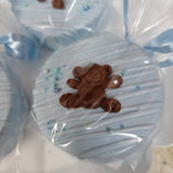 Teddy bear Baby Shower themed treats bundle . Baby boy . Light blue. 48 pieces