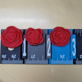 Edible Red roses Flowers for cupcake or treats toppers / Red fondant