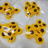 Sunflowers for cupcake or treats toppers / fondant.