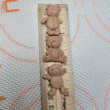 Teddy bear toppers for cupcake or treats / party favor decoration/ fondant.
