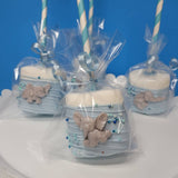 Baby Shower Elephant themed chocolate covered marshmallows 12 ct