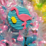 Flamingo themed treats bundle. 36 pieces