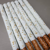 White and  Gold sprinkles Bundle treats. 48 pcs.