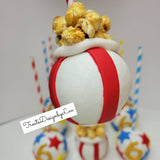 Circus Carnival Popcorn 10 Piece Chocolate Candy Apples